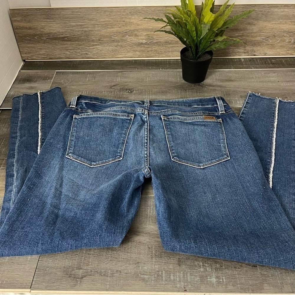 Joe’s Janeen Icon Mid Rise Skinny Ankle Fray Medium Blue Jeans Size 31 - Picture 10 of 12